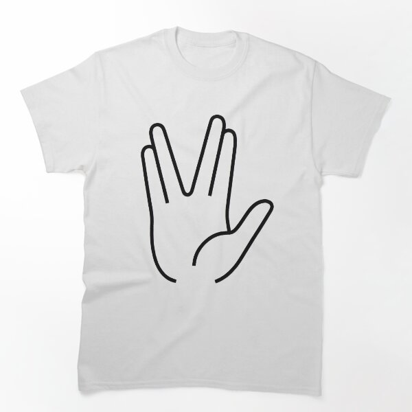 Item preview, Larga vida y prosperidad. Saludo vulcano minimalista. designed and sold by Kate1art.