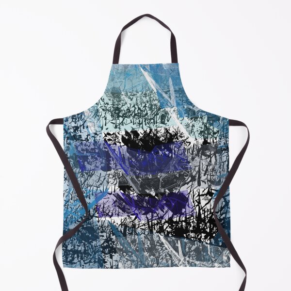 Item preview, Black & Blue Abstract Collage designed and sold by Swooncake Press.