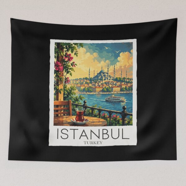 Aperçu de l'œuvre Istanbul, Turquie Vintage créée et vendue par BarnettemarArts.
