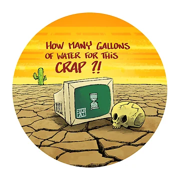 Aperçu de l'œuvre Combien de gallons d'eau pour cette merde ? de PietDessinateur