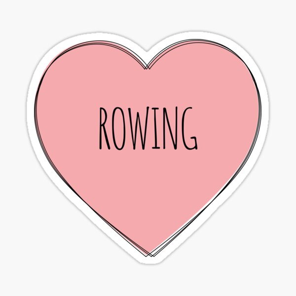 Aperçu de l'œuvre J'aime le cœur de l'aviron créée et vendue par MaryAller.