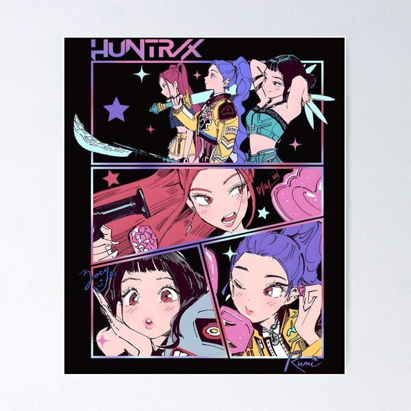 Item preview, Huntrix, grupo femenino de K-Pop, cazadores de demonios designed and sold by UzanneWasilius1.