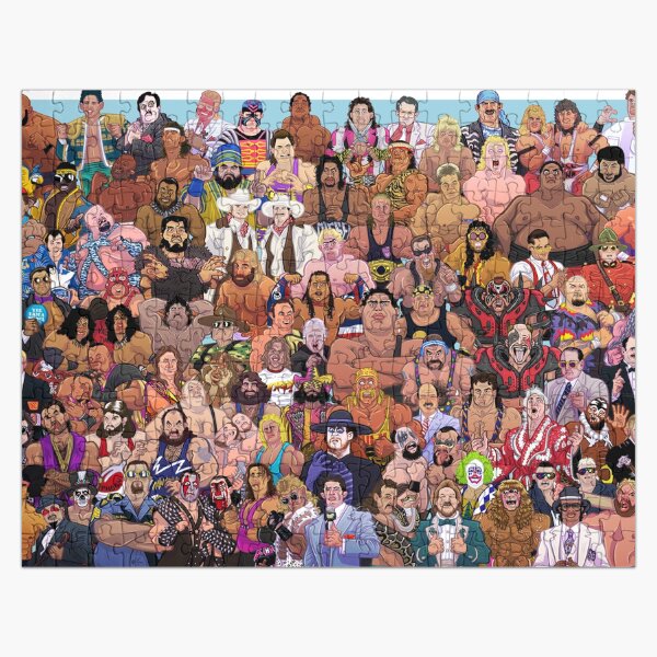 Artikelvorschau, WWF-Legenden: Hommage an den Kader der frühen 90er entworfen und verkauft von Muscles&Mullets.