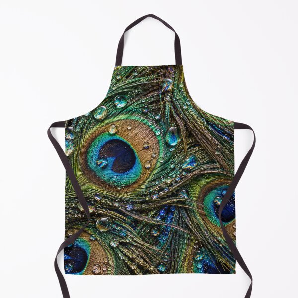 Item preview, Peacock Feather Dewdrops – Iridescent Plumage designed and sold by GSizzle1.