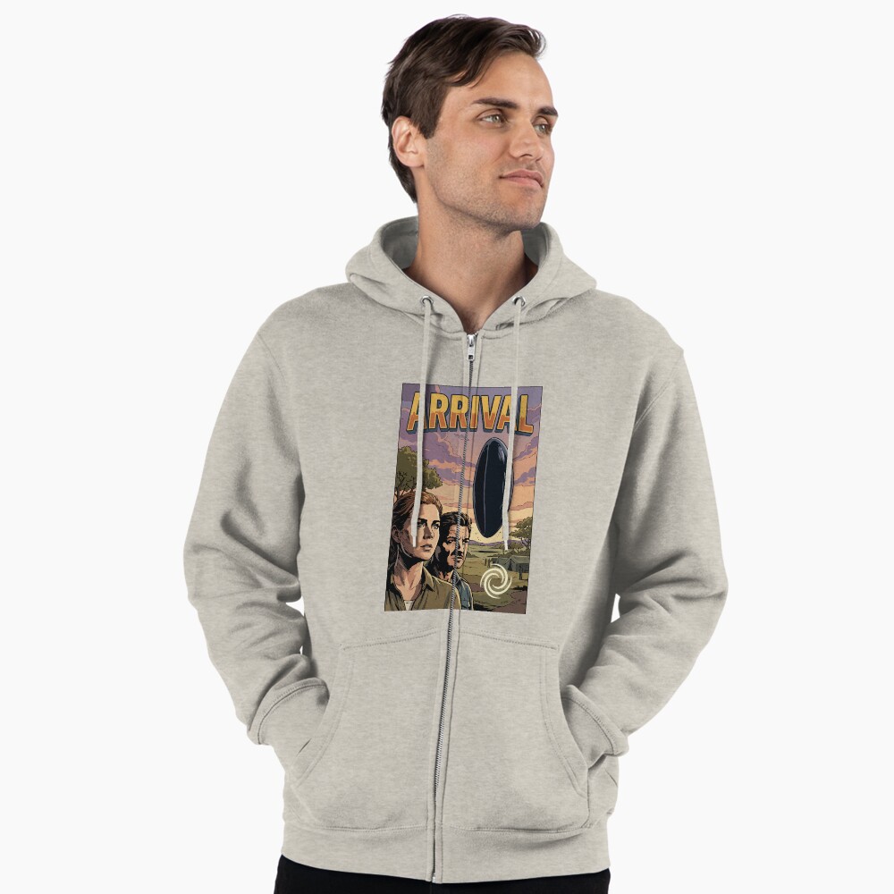 Vista previa del artículo con la obra «Sudadera con capucha y cremallera», diseñado y vendido por tigrootiger.