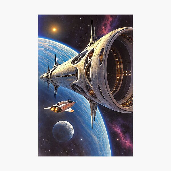 Aperçu de l'œuvre Art de science-fiction style années 70 : Intercept créée et vendue par Moviebuff91.