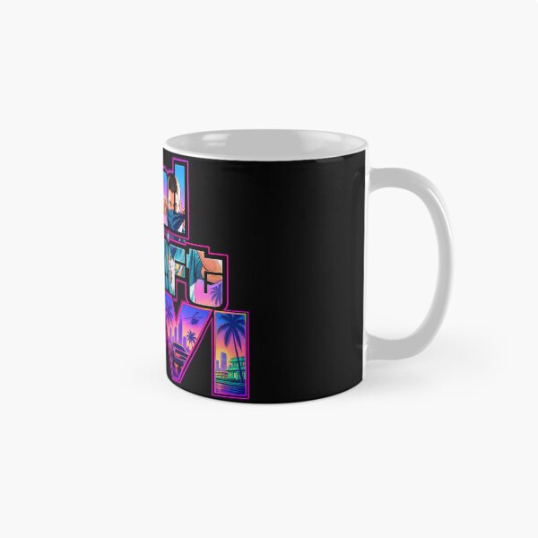 Item preview, Fan art de Vice City para GTA 6 | Póster retro neón de Miami para GTA VI | Diseño de videojuegos de Grand Theft Auto 6 designed and sold by lexxclothing.