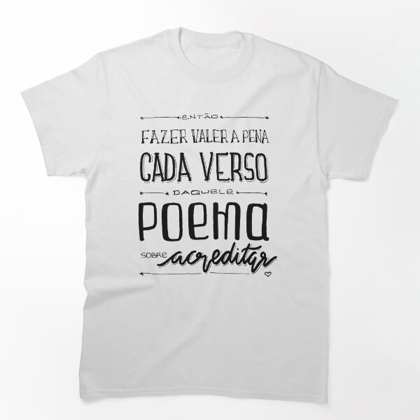 Item preview, Poema sobre acreditar designed and sold by O Estúdio Gráfico - Mylla Ghdv.