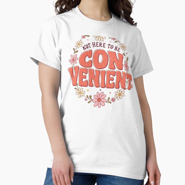 Artikelvorschau, Retro Damen Statement-T-Shirt mit Grafik – Nicht hier, um bequem zu sein entworfen und verkauft von ice-apparel.