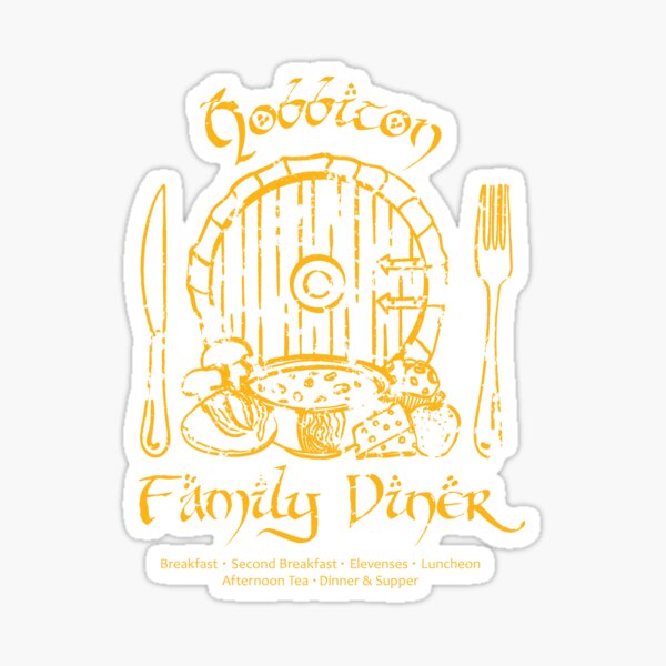 Aperçu de l'œuvre Restaurant familial de Hobbiton créée et vendue par JenDGraphicDesign.