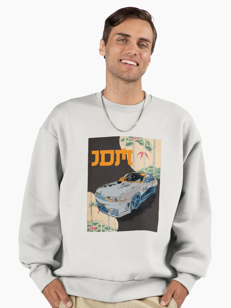 Aperçu 2 sur 6. Sweatshirt premium oversize avec l'œuvre Rétro JDM créée et vendue par Mark Malinowski.