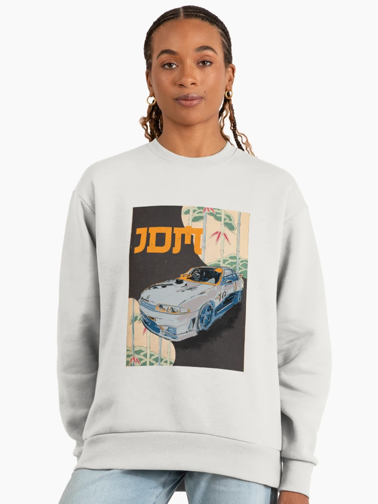 Aperçu 3 sur 6. Sweatshirt premium oversize avec l'œuvre Rétro JDM créée et vendue par Mark Malinowski.