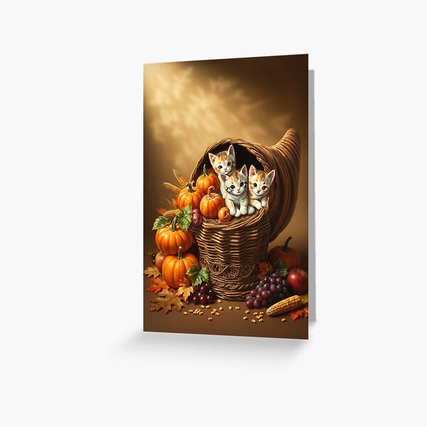 Artikelvorschau, Süße Katze Thanksgiving entworfen und verkauft von LavIsInTheAir.