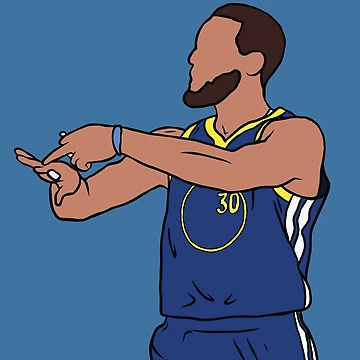 Artwork thumbnail, Steph Curry 4 Rings Celebration by RatTrapTees