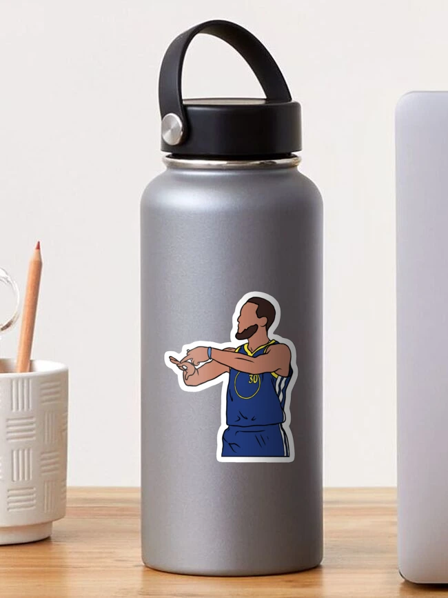 Thumbnail 1 of 3, Sticker, Steph Curry 4 Rings Celebration designed and sold by RatTrapTees.