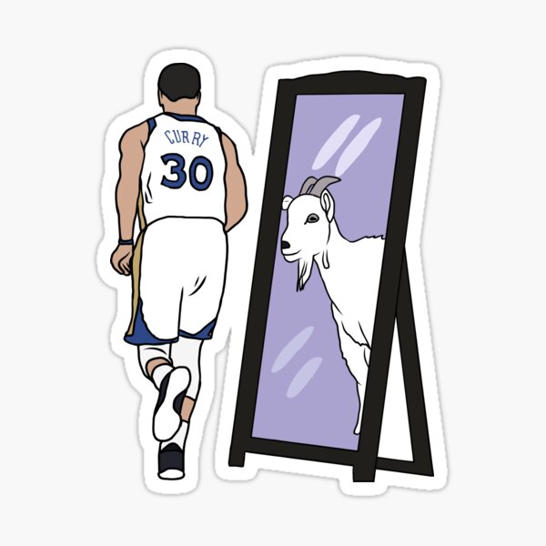 Artikelvorschau, Steph Curry Mirror GOAT entworfen und verkauft von RatTrapTees.