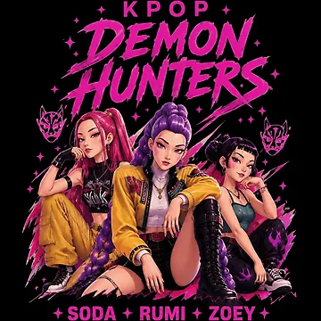 Artwork thumbnail, Kpop Demon Hunters Trio by CharlieBurrell