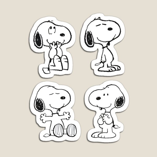 Item preview, Snoopy Black and White | Retro, Classic Snoopy designed and sold by ArtByAlexWalls.