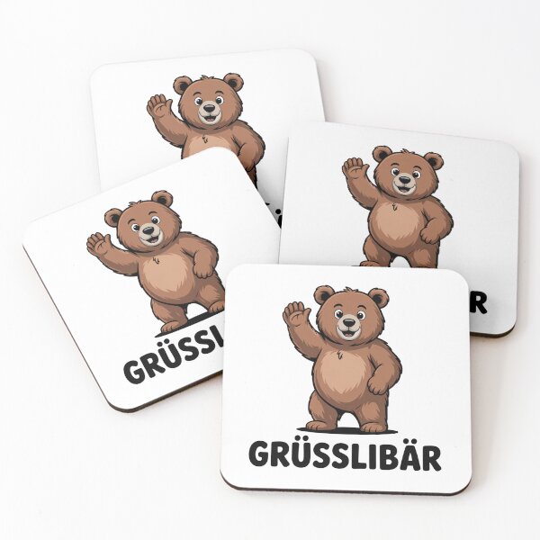 Artikelvorschau, Grüsslibär – süßer Bär Wortspiel Grizzlybär Gruß entworfen und verkauft von LoFizzy.