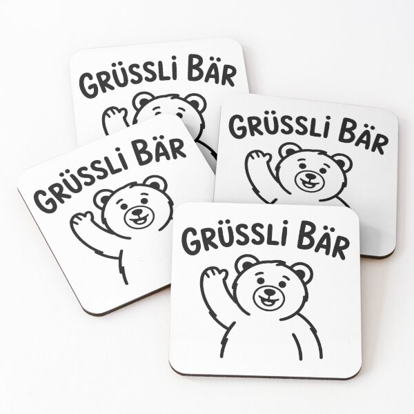 Artikelvorschau, Grüsslibär – süßer Bär Wortspiel Grizzlybär Gruß entworfen und verkauft von LoFizzy.