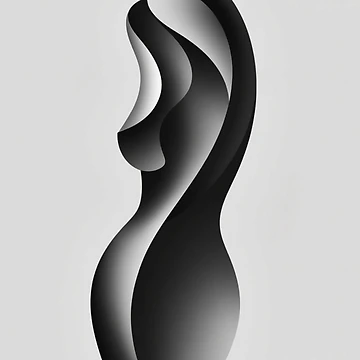 Artwork thumbnail, Minimalist abstract human form by LCPcreations