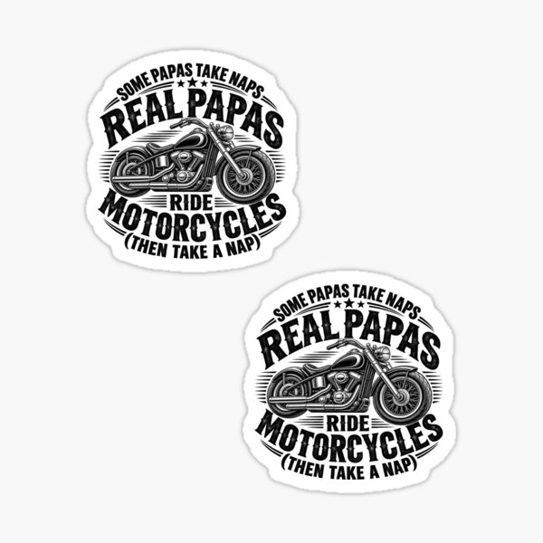 Artikelvorschau, Manche Papas machen ein Nickerchen. Echte Papas fahren Motorrad. Lustiger Biker-Opa-Motorradhumor. entworfen und verkauft von 76Valeria.