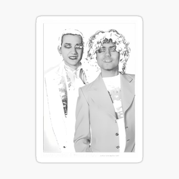 Aperçu de l'œuvre Dave Vanian et Marc Bolan créée et vendue par PaperCrafte.