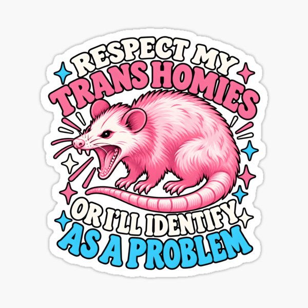 Aperçu de l'œuvre Respectez mes potes trans ou je me considérerai comme un problème, mois des fiertés créée et vendue par Morescitaf.