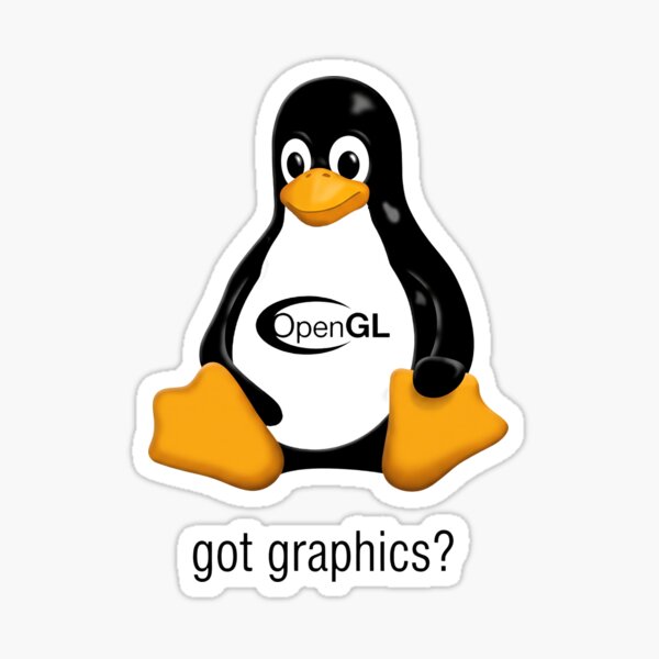 Item preview, Tux Linux OpenGL tiene gráficos designed and sold by ismaelgeme.
