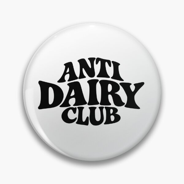 Item preview, Anti Dairy Club – Retro Dairy-Free Typography designed and sold by samgen6.