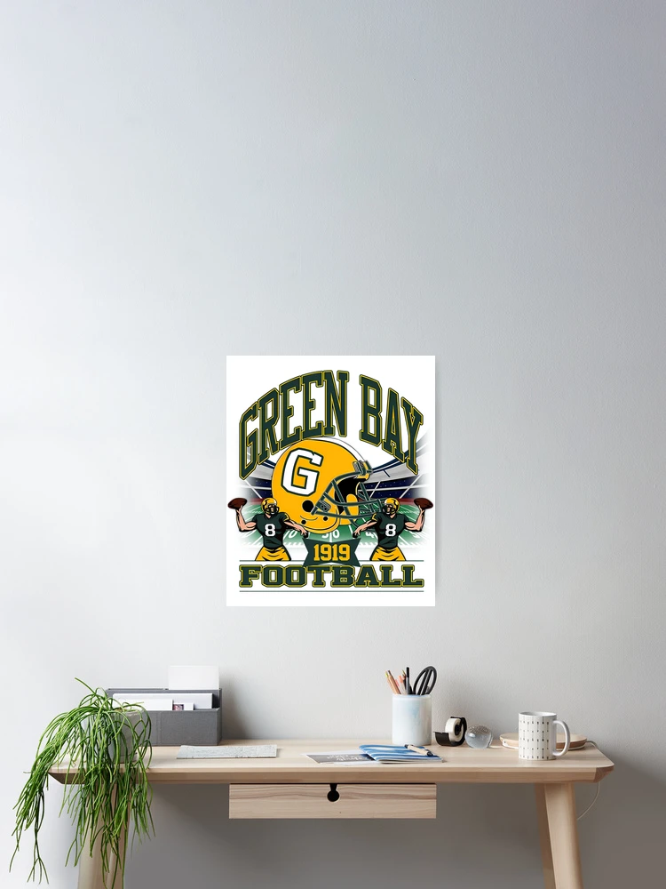 Thumbnail 2 of 3, Poster, Green Bay Football designed and sold by Looonagram.