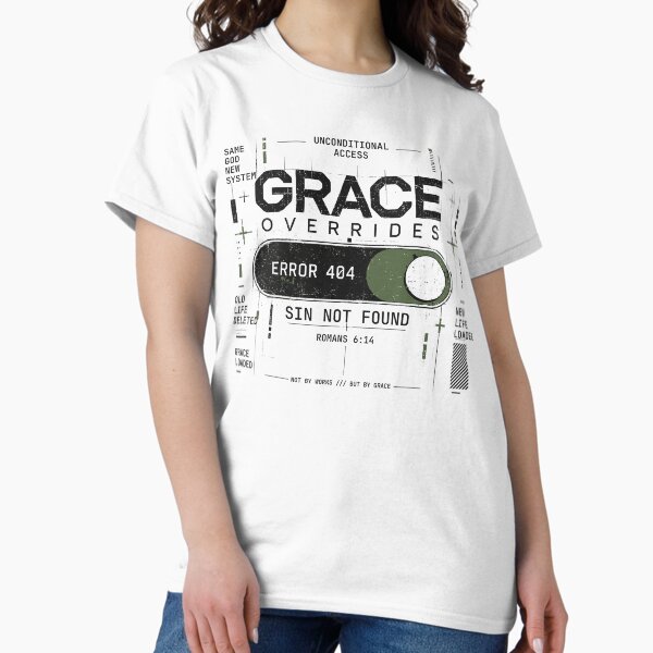 Item preview, Grace Overrides | Sin Not Found Christian Art | Romans 6:14 designed and sold by CrossLampCo..