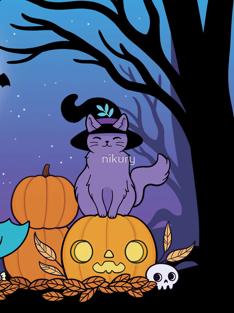 Thumbnail 4 of 4, iPhone Case, Pumpkin Patch at Night | Nikury designed and sold by nikury.