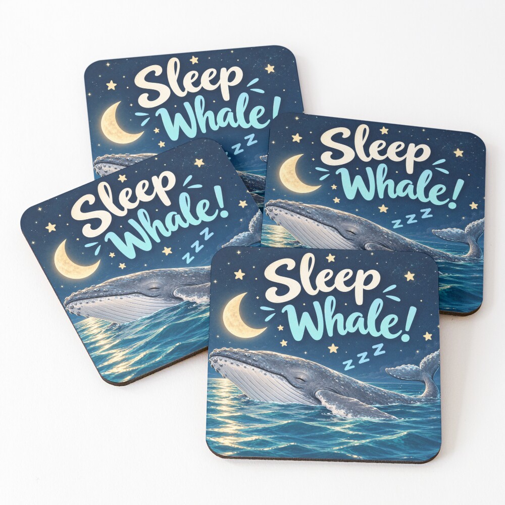 Item preview, Coasters (Set of 4) designed and sold by Whale & Dolphin Wisdom Retreats.