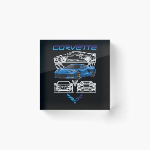 Artikelvorschau, Corvette C8 Blauer Chevrolet entworfen und verkauft von pik-niki.