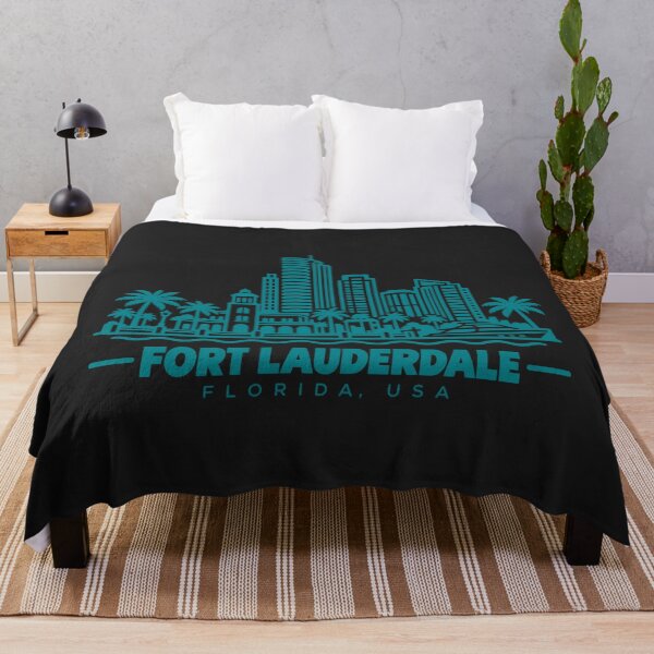 Item preview, Fort Lauderdale Florida USA Line Art Coastline Poster designed and sold by CMYKStudio.
