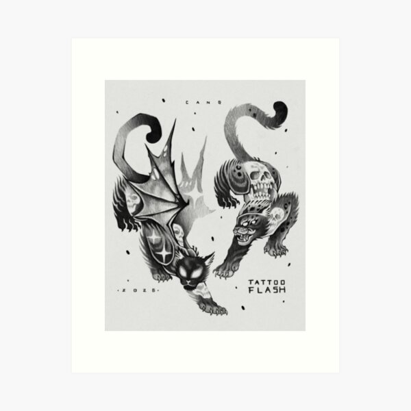 Aperçu de l'œuvre Modèles de tatouages de grands félins - Cangdt créée et vendue par cangdt.