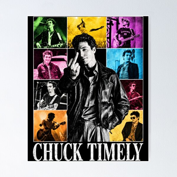 Item preview, Chuck Timely estilo concierto retro con reloj de arena designed and sold by RawoMimi.