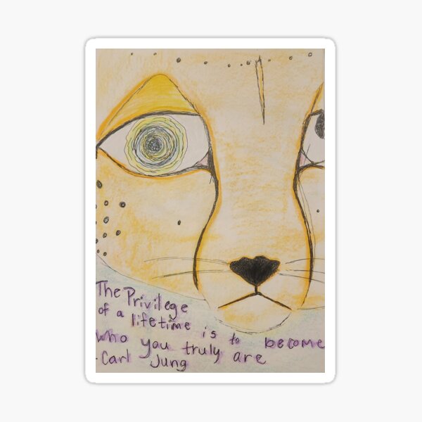 Aperçu de l'œuvre Guépard Carl Jung créée et vendue par NetteMarieTRS.