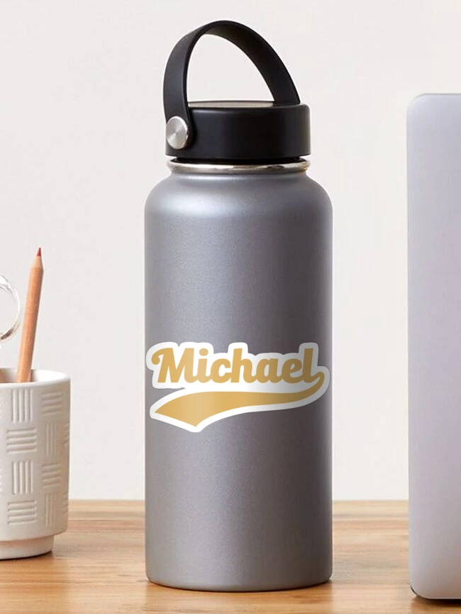 Thumbnail 1 of 3, Sticker, My Name is Michael - Sports Name Design 2 designed and sold by Vector-Artist.