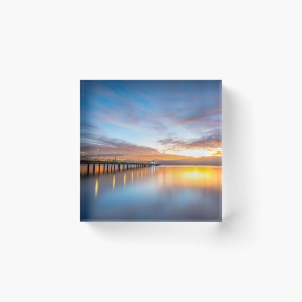Item preview, Funda nórdica Jetty Sunrise designed and sold by Adrian Alford Photography.