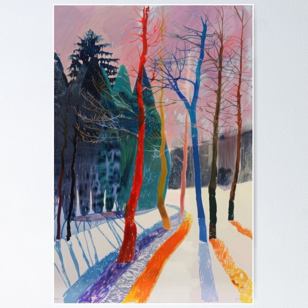 Artikelvorschau, David Hockney Kunst – David Hockney Gemälde – David Hockney Künstler – David Hockney Porträt – David Hockney Pop-Art entworfen und verkauft von Rohyadalim.