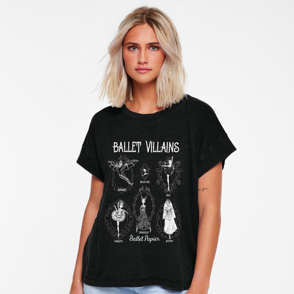 Vista previa del artículo con la obra «Camiseta relajada», diseñado y vendido por Ballet Papier.