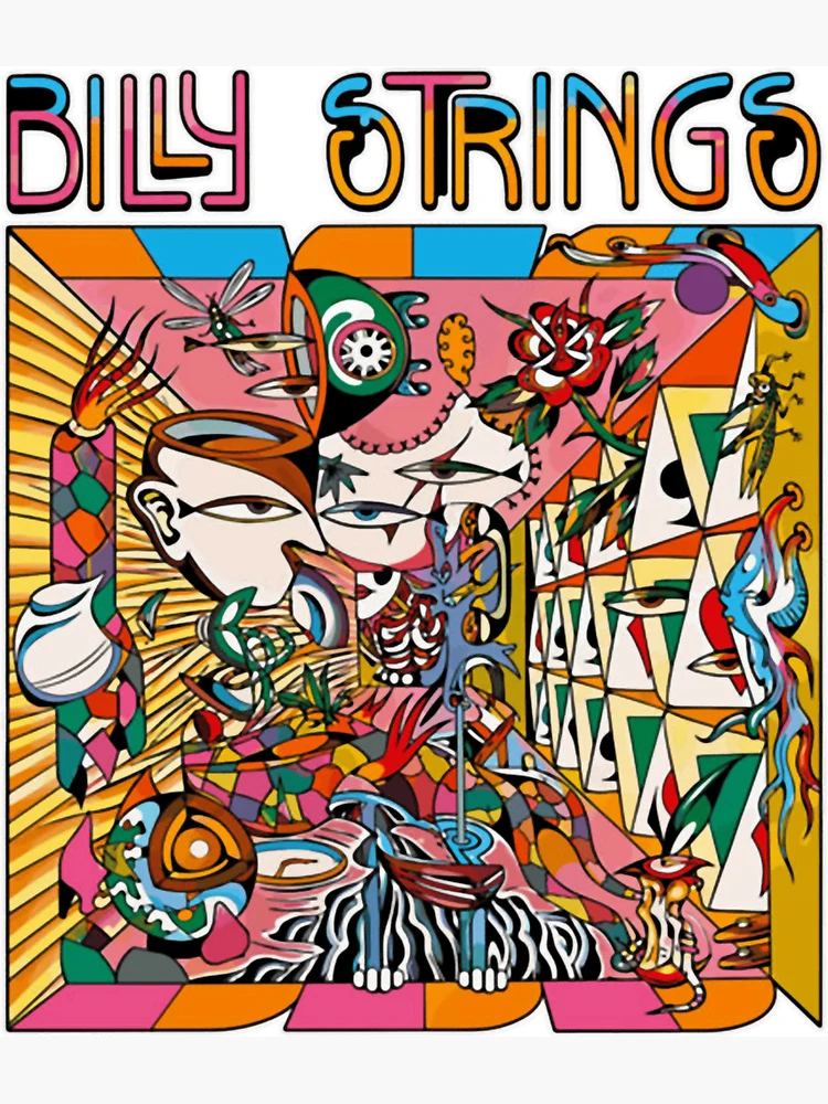 Imagen 3 de 3, Imán con la obra Billy Strings Bluegrass psicodélico, diseñada y vendida por DstudioTees.