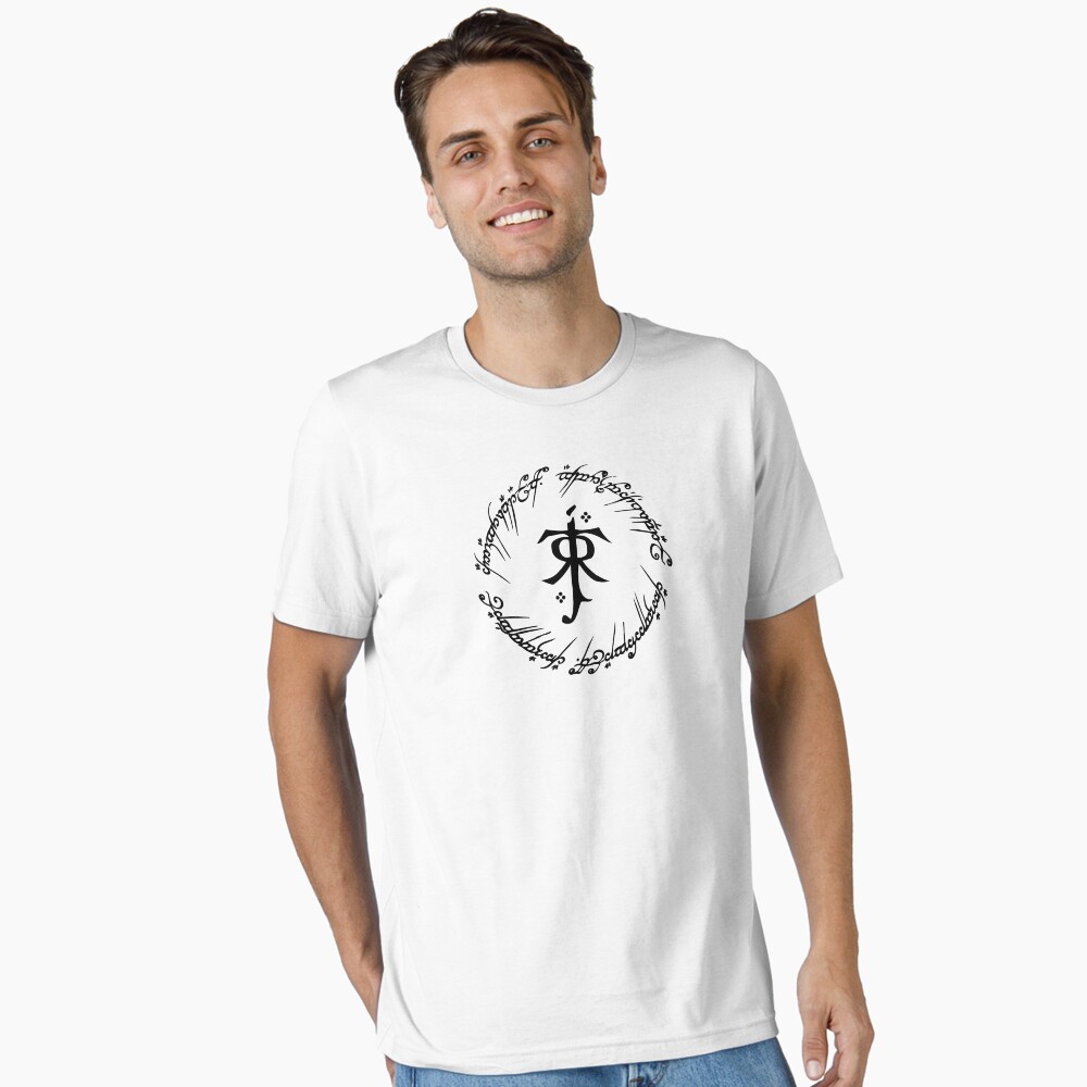 Vista previa del artículo con la obra «Camiseta esencial», diseñado y vendido por The Common Tee.