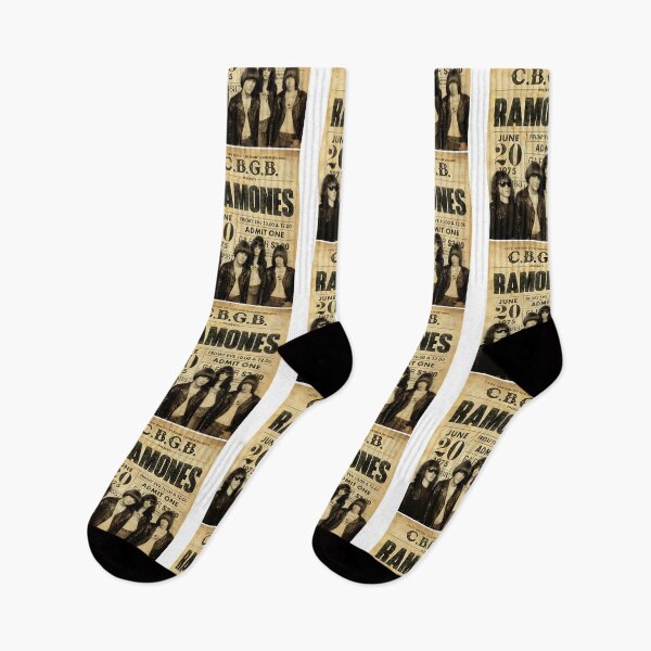Aperçu de l'œuvre Ramones CBGB 1975 Groupe de punk rock vintage créée et vendue par Biscuteny.