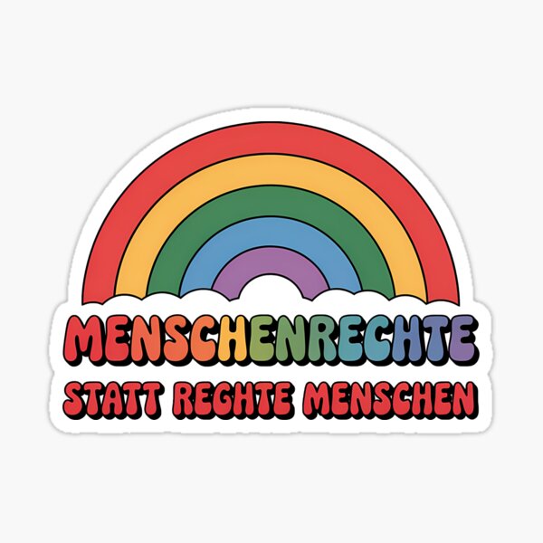 Artikelvorschau, Menschenrechte statt Rechte Menschen – Erklärung für Menschenrechte und Solidarität entworfen und verkauft von LoFizzy.