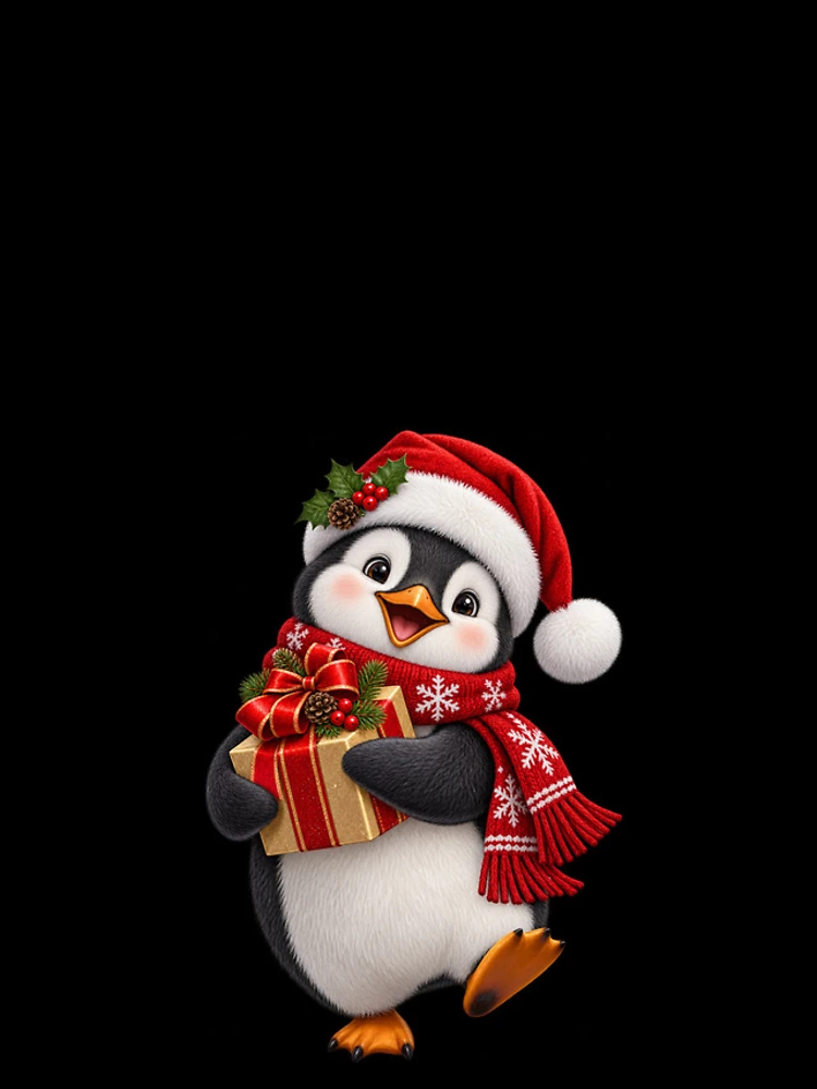 Thumbnail 4 of 4, iPhone Case, Christmas Penguin designed and sold by RockitBaby.