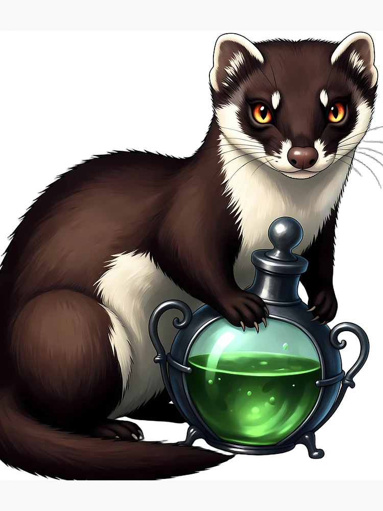 Thumbnail 3 of 3, Backpack, Gothic Weasel Antique Pewter Elixir Phial designed and sold by IllumeInk.