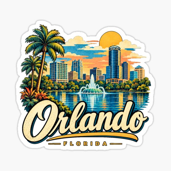 Artikelvorschau, Vintage-Reisesouvenir aus Orlando, Florida – Geschenk zu Wahrzeichen entworfen und verkauft von MichaeIRellov.